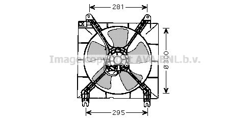 AVA QUALITY COOLING ventiliatorius, radiatoriaus DW7507